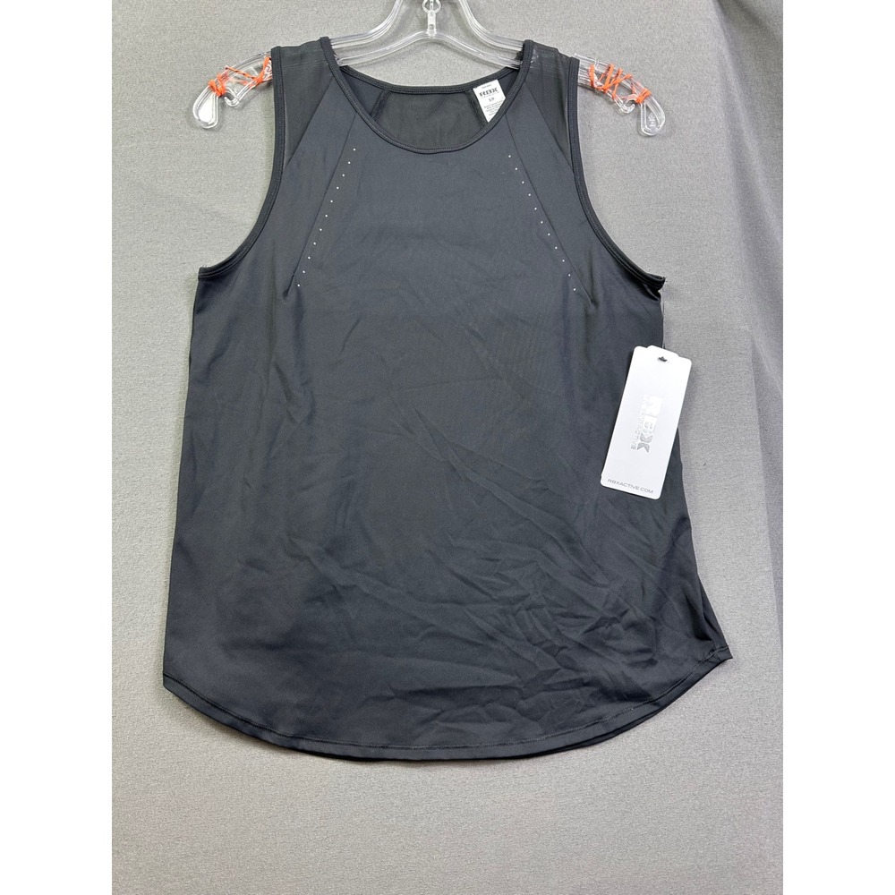 RBX‎ Active Women's Black Mesh Panel Performance Tank Top CR3344R Size Small NWT